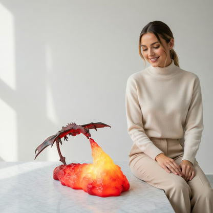 Fire Dragon 3D Night Light with LED Glow