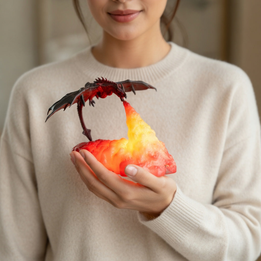 Fire Dragon 3D Night Light with LED Glow